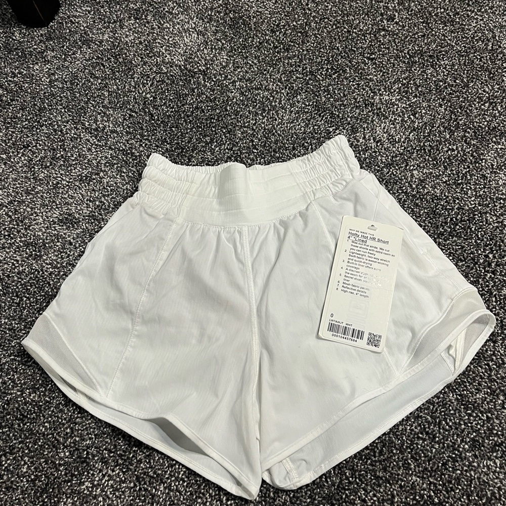 Lululemon Athletica White Athletic Shorts